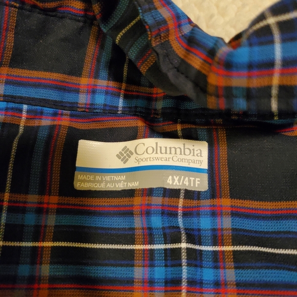 Mens Columbia omni shade, plaid, size 4x.  In good condition. - Picture 5 of 10